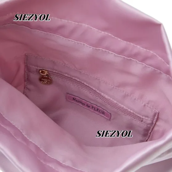 Japanese Style Fashion New Cute Bow Makeup Bag Sweet Girls Purse Casual Versatile Drawstring Storage Pouch for Women