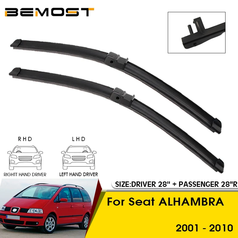 Car Wiper Blades For Seat ALHAMBRA 2001-2010 Windshield Windscreen Front Window Blades 28\