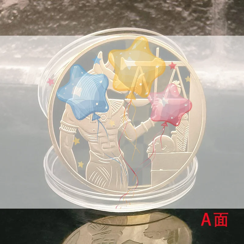 1 Piece Pyramid Dieb Pattern Commemorative Value Token Coin Ancient Egypt Anubis The  Of Death Gold Plated Coin
