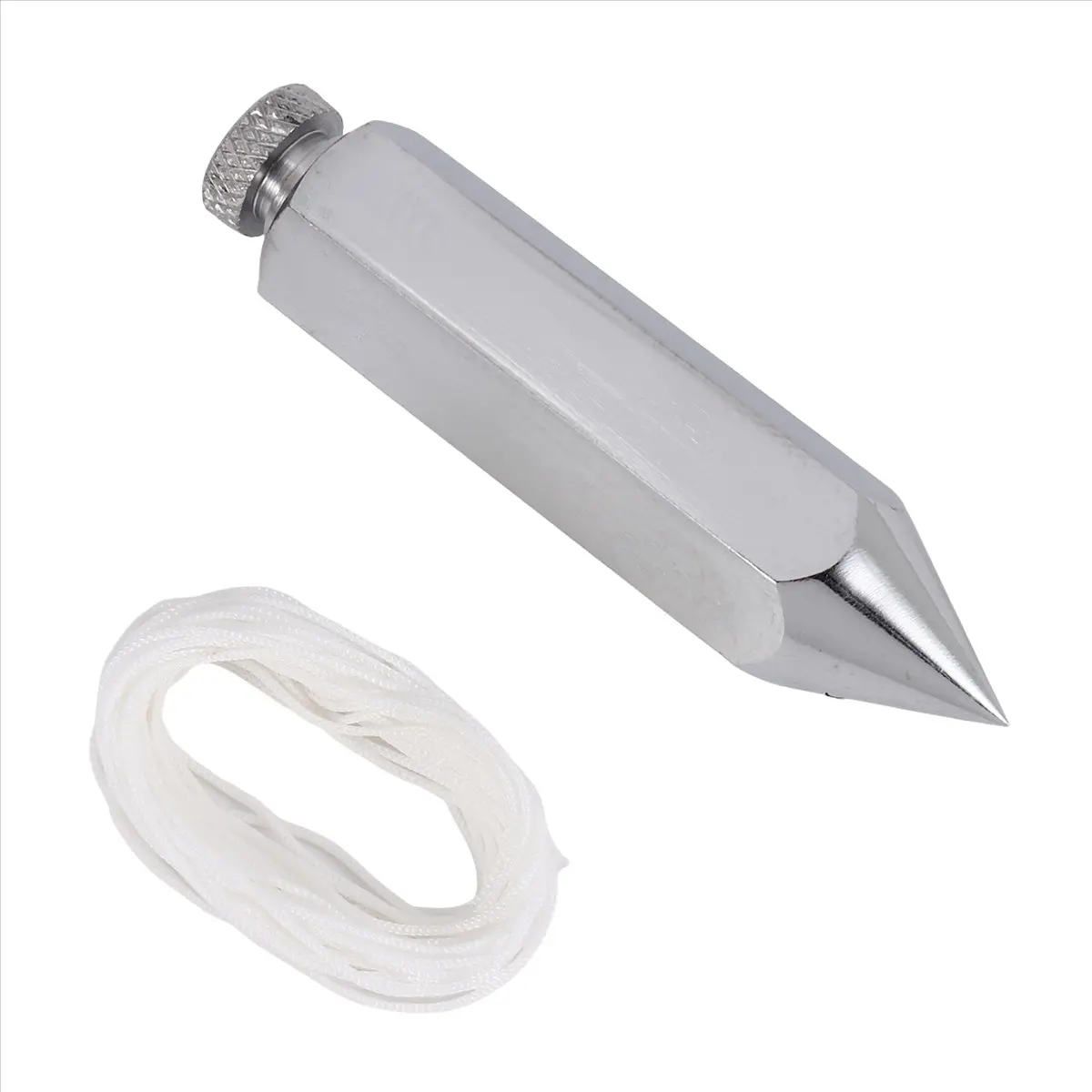 BHBL Hexagon Steel Plumb Bob General Level Plumb Bob with 4.5 M Messenger Straight Level Setter for Surveyors, Excavation