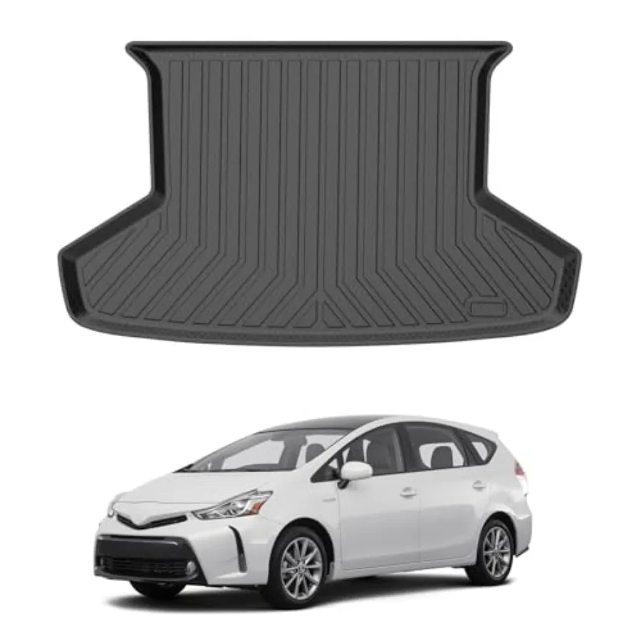 

Custom Fit Cargo Liner for 2012-2017 Toyota Prius V All Weather Rear Cargo Mat Trunk Liners Tray Black