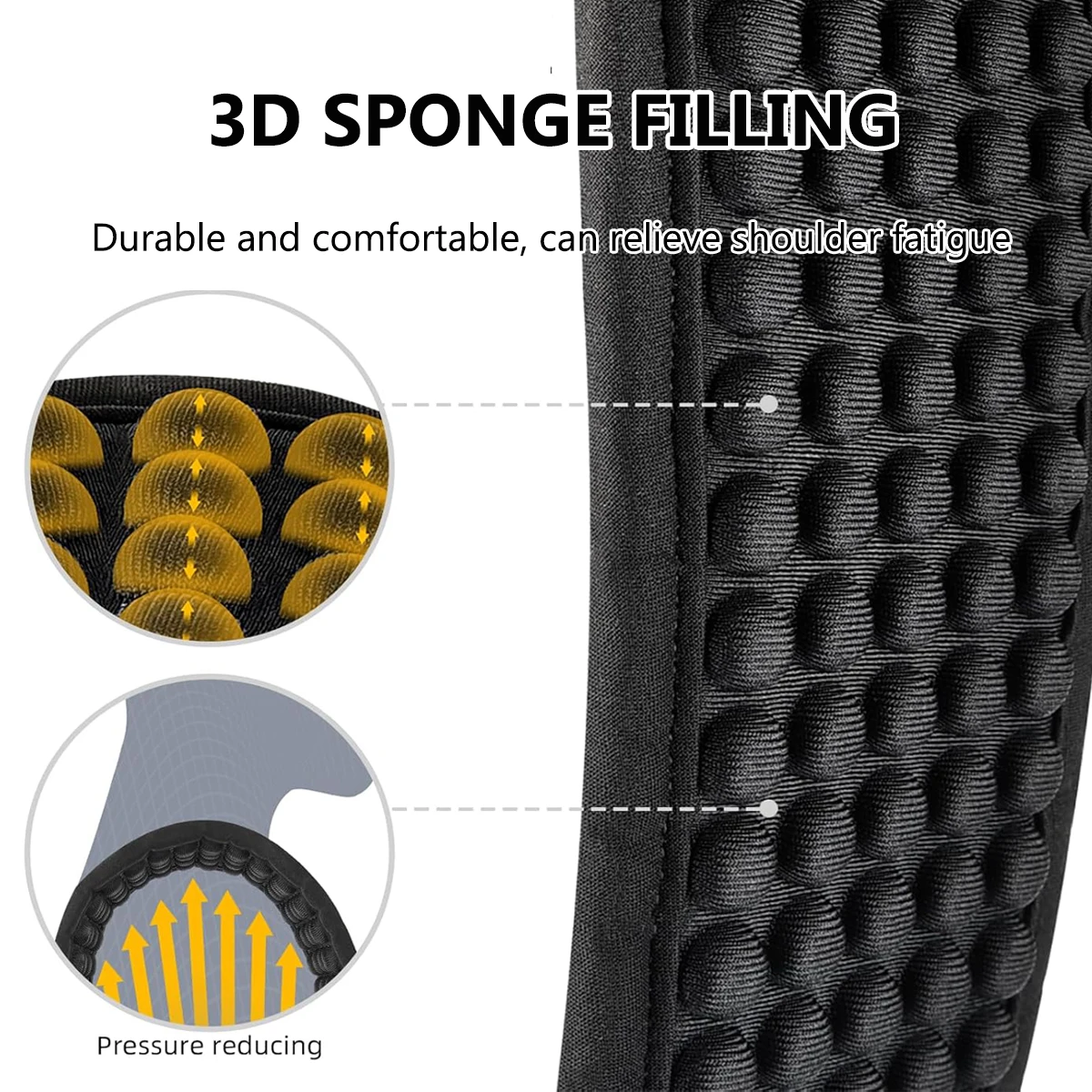 P&P 3D Sponge Guitar Strap Belt Breathable Comfortable Adjustable Acoustic Guitar Padded Straps Electric Guitar Strap Bass Belt