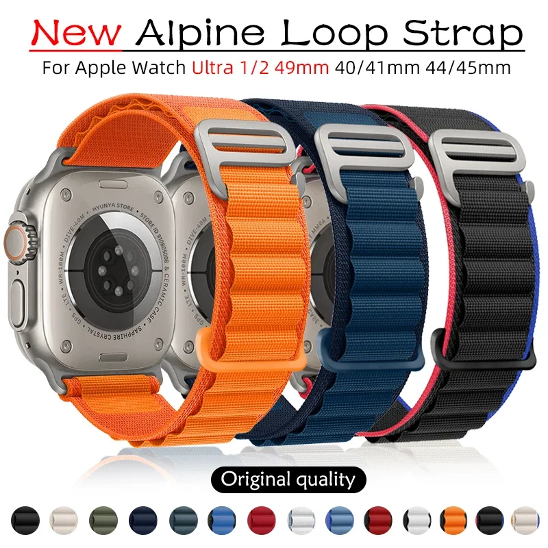 Alpine Strap for Apple Watch Band Series 9 8 7 SE Ultra 2 41 mm 45mm 49mm 40mm 44mm IWatch Accessories Correa Watchband Bracelet