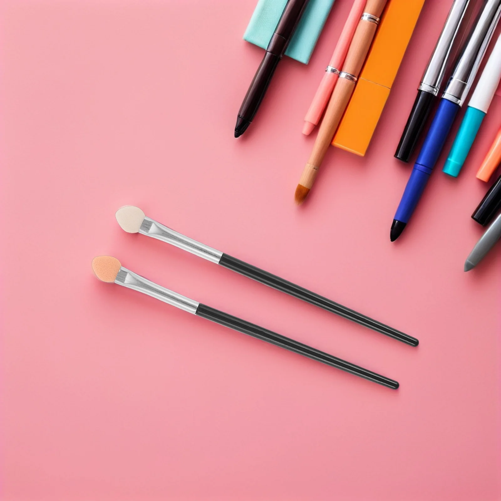 100Pcs Sponge Paint Brushes Fine Detail Blending Mini Sponge Brush for Crafts Card Making Acrylic Ink Painting Tools for Artists