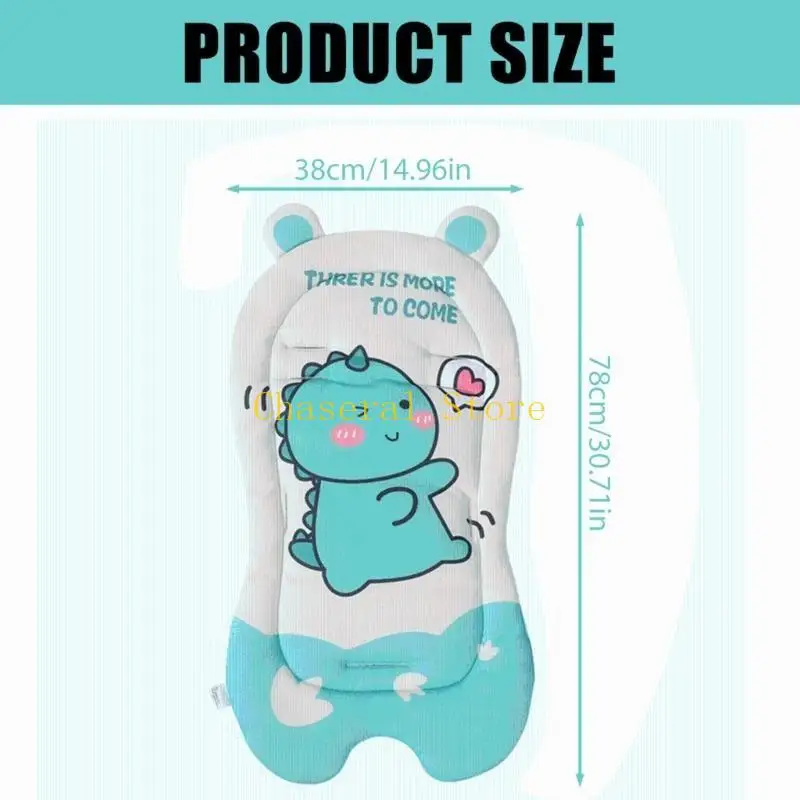E7CE Cartoon Baby Strollers Cushion Soft Comfortable Infant Carseat Pad Toddler Cart Mat for Dinning Chairs Pushchairs