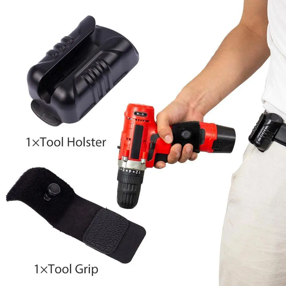 Hot Electrician Tool Waist Bag Holster Multi-functional Electric Drill Portable Buckle For Hammer Head Screw Storage Waist Bag