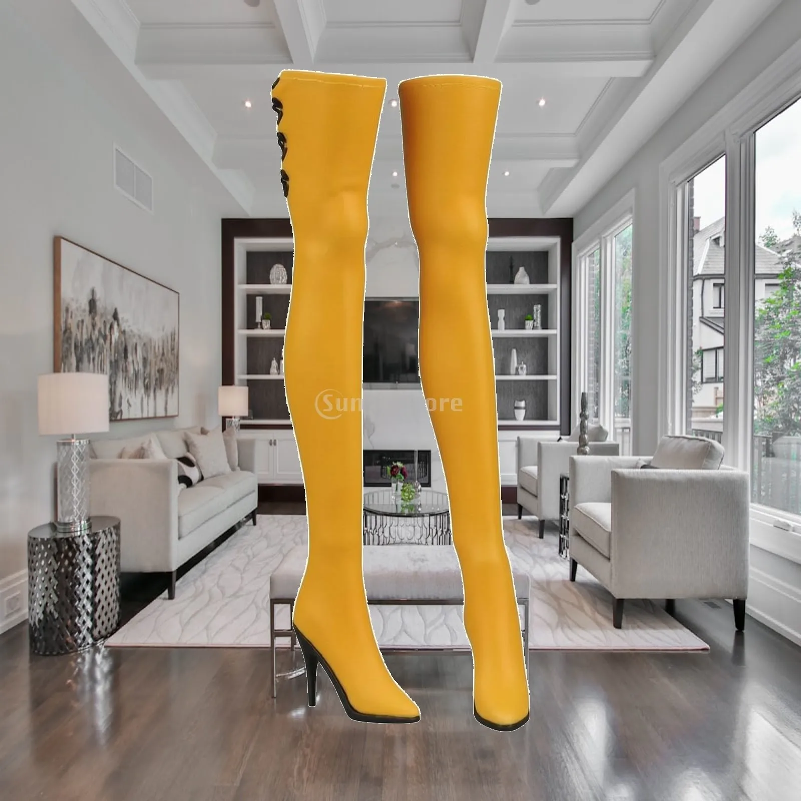 Doll Shoes Pointed Toe over-the-Knee Doll Boots over-the-Knee Boots Smooth for
