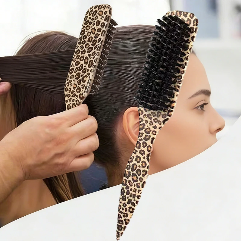 Slick Back Hair Brush for Sleek Ponytail Bun & Smoothing Baby Hairs, Flyaways, Edge Control - Backcombing & Teasing