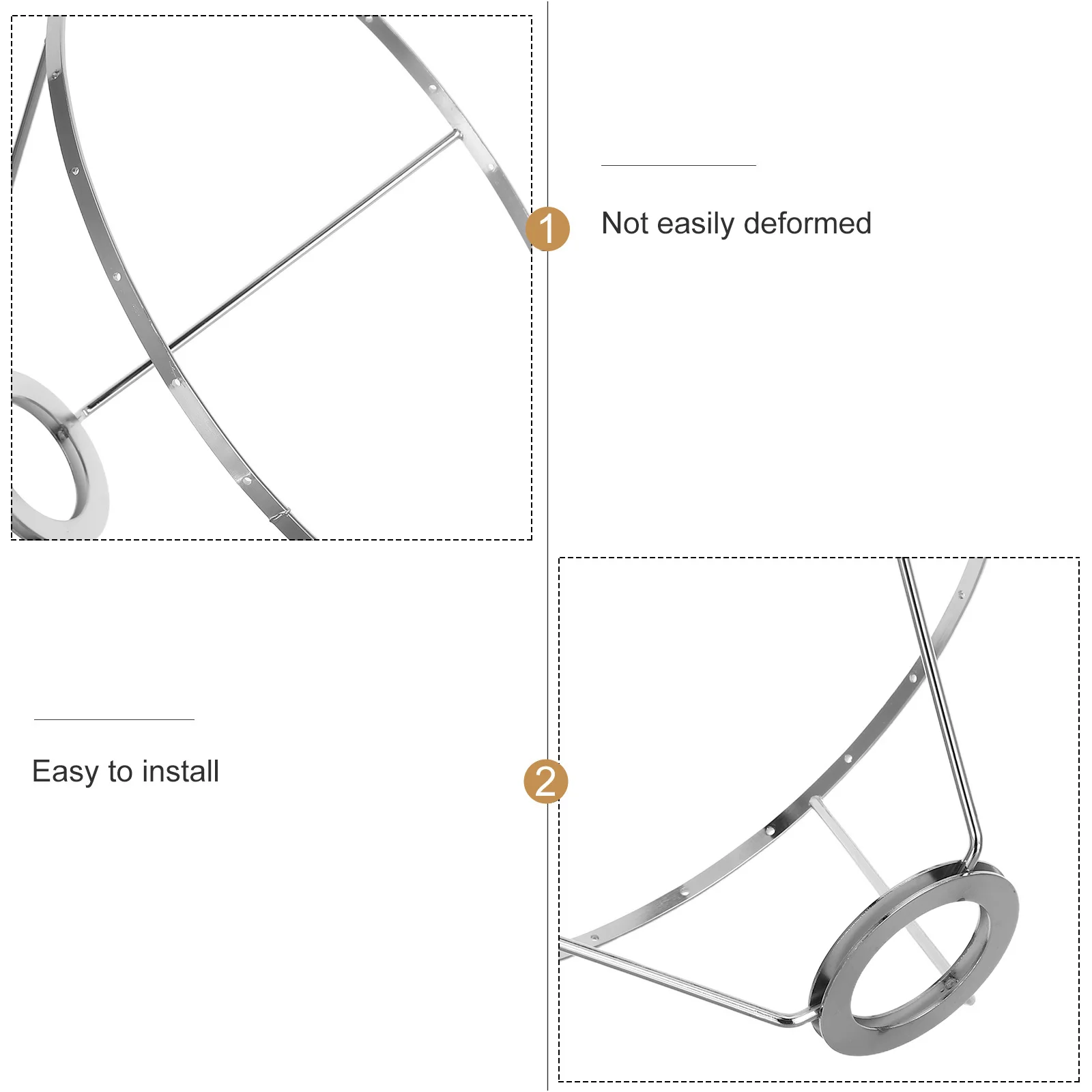 24pcs Frame With Shell Design Holes For Diy Pendant Lamp Table Light Chandelier Lighting Fixture Cage Kit Harp