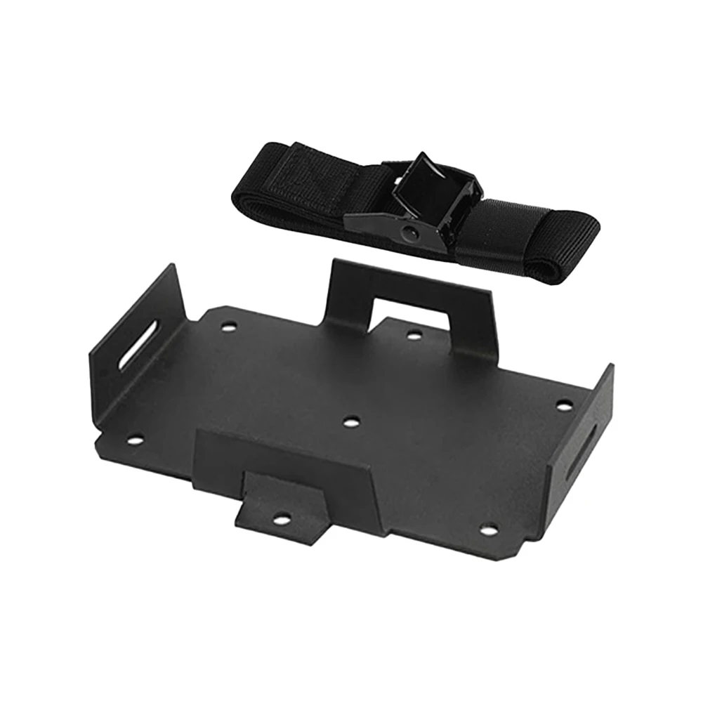 

Aluminum Battery Tray with Adjustable Strap for 12V 6AH and 15AH Compatible with 6V 7AH and 12AH Batteries for Secure Storage
