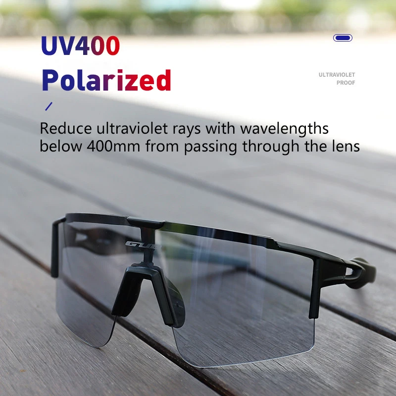GUB Photochromic Cycling Glasses Bike Bicycle Glasses Sports Men\'s Sunglasses MTB Road Cycling Eyewear UV400 Protection Goggles