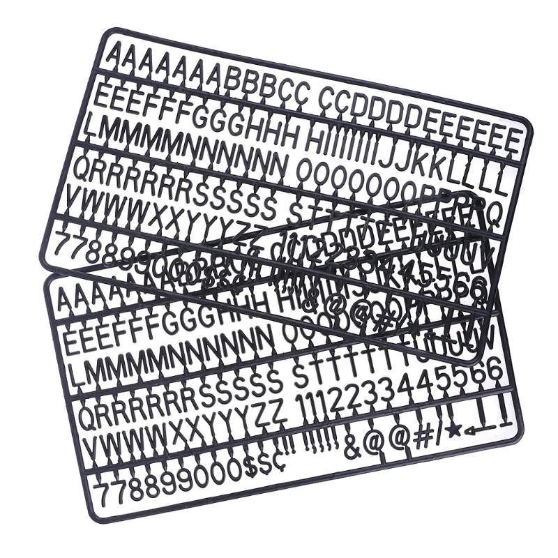 Letras pré-cortadas, números símbolos, letras números 3/4 polegadas, material escritório