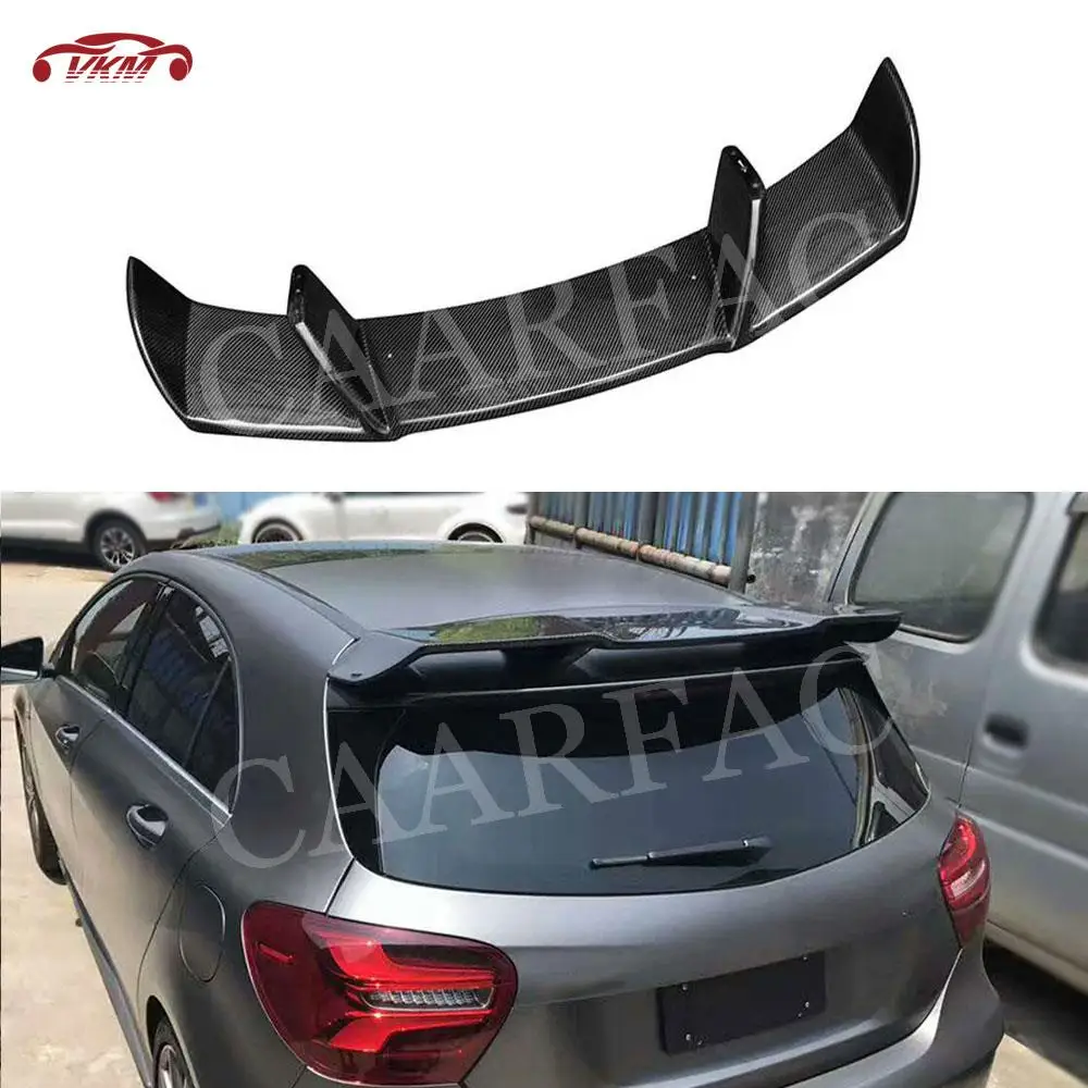 

Carbon Fiber Car Accessorise Rear Roof Spoiler Wings for Mercedes Benz A Class W176 A200 A260 A45 AMG 2014-2018 FRP Black