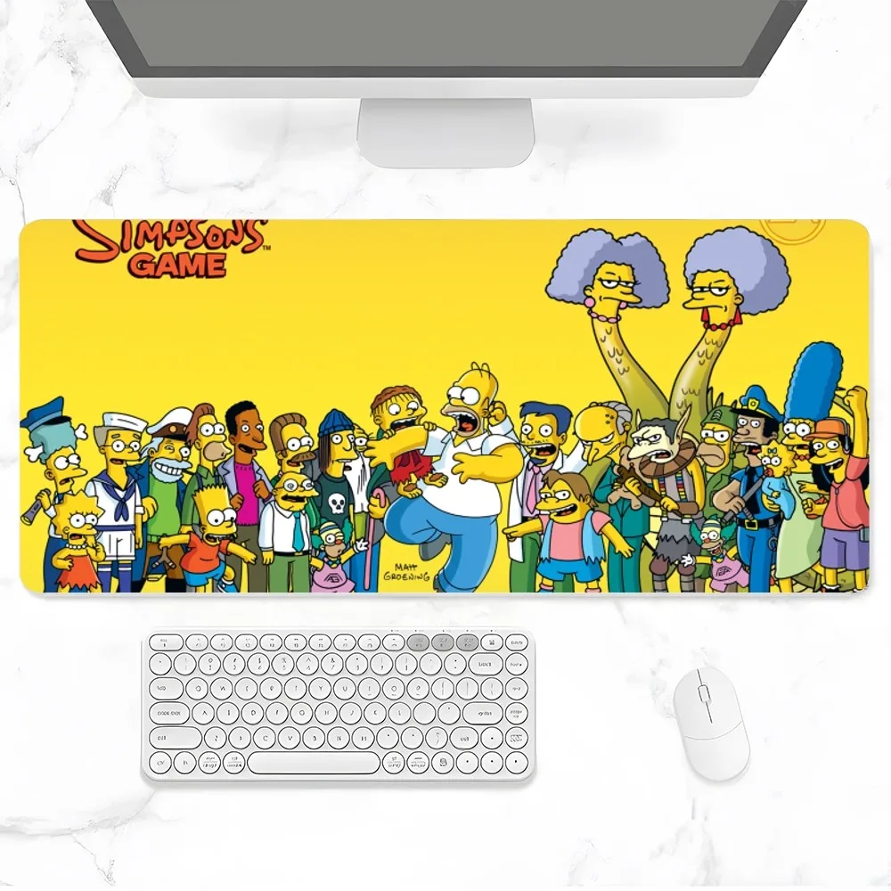 Die simpsons Mauspad Gamer PC Gaming Zubehör Gummi matte xxl Deskmat Matten Tastatur Schrank Mause Laptops