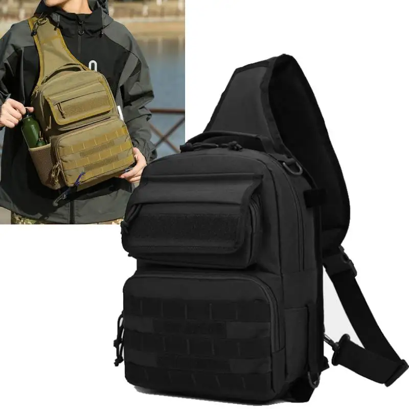 

Outdoor Chest Bag Travel Tactical Bag Multifunction Single Shoulder Bags Fishing Hiking Climbing Cycling Pouch Molle Fanny Pack