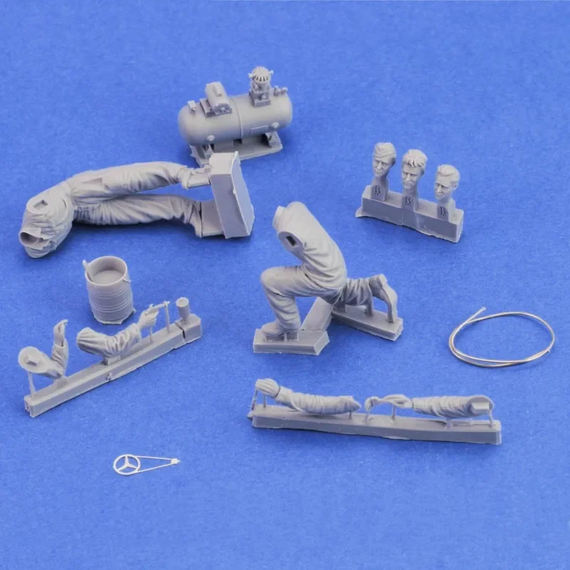 Kit de figurine en résine 1/35, modèle non peint, thème militaire (2 personnes) GK non assemblé et non peint
