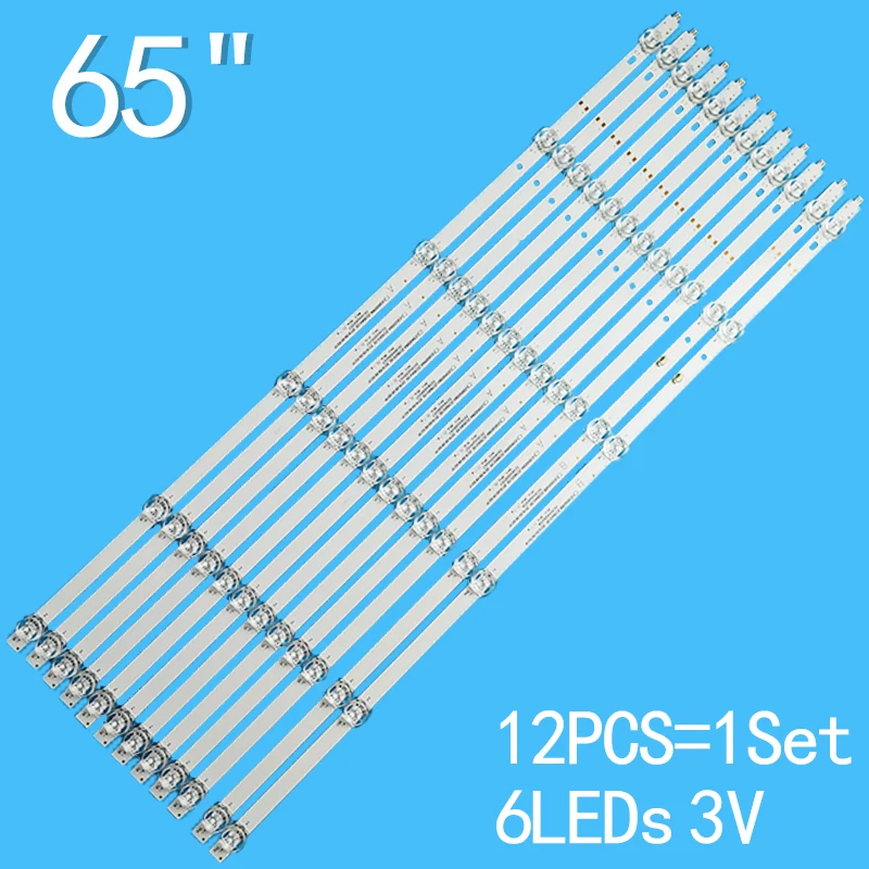 

LED Backlight Strip For 65V81 65V71 65V51 LU65C61 LU65J71 L65M5-EA 30365006013 LED65D06A-ZC56AG-05 LED65D06B-ZC56AG-05 08