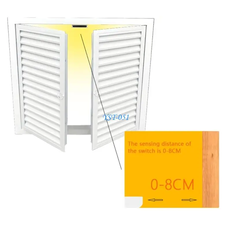 

E15A 2Pcs Double Door Control Motion Sensors Switches With 0 7CM Induction Distance
