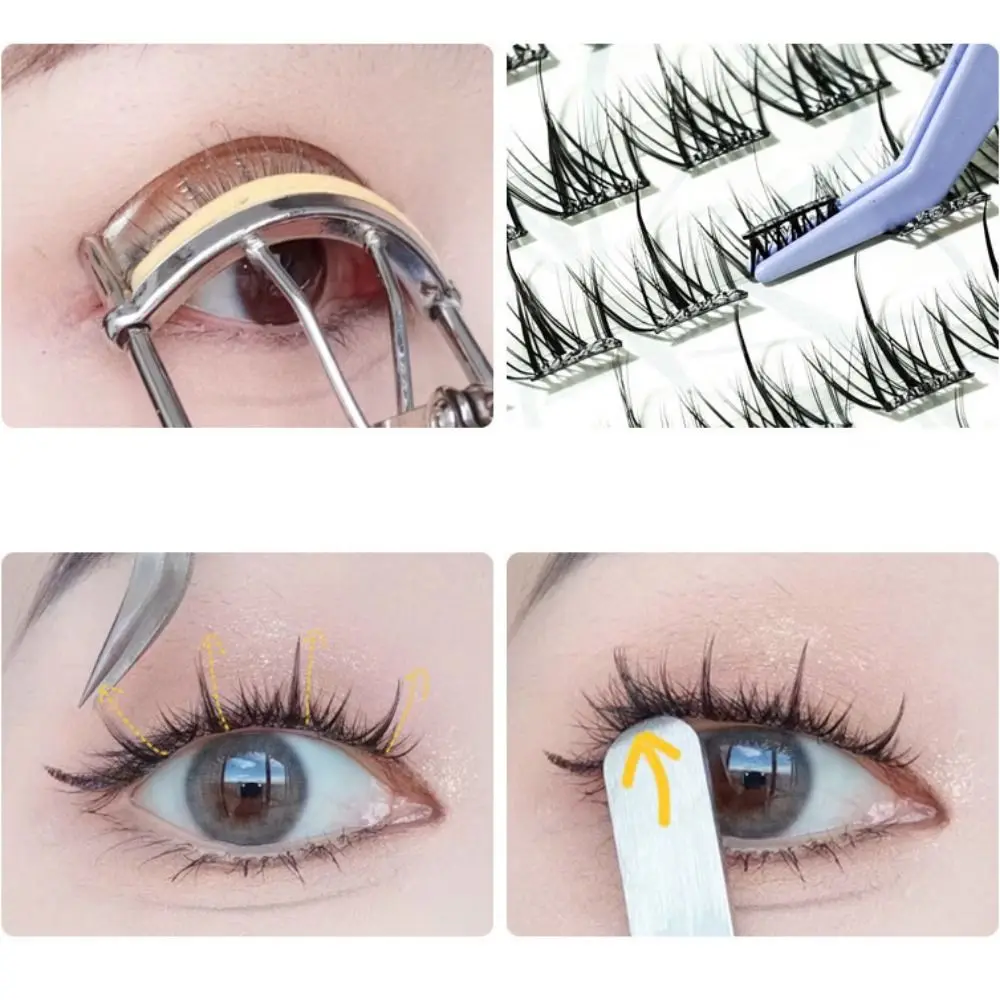 5D Lijmvrije Nep Wimpers 100 Cluster Zachte zelfklevende Valse Wimpers Make Resuable Gesegmenteerde Wimpers Bundels Make-Up Tool