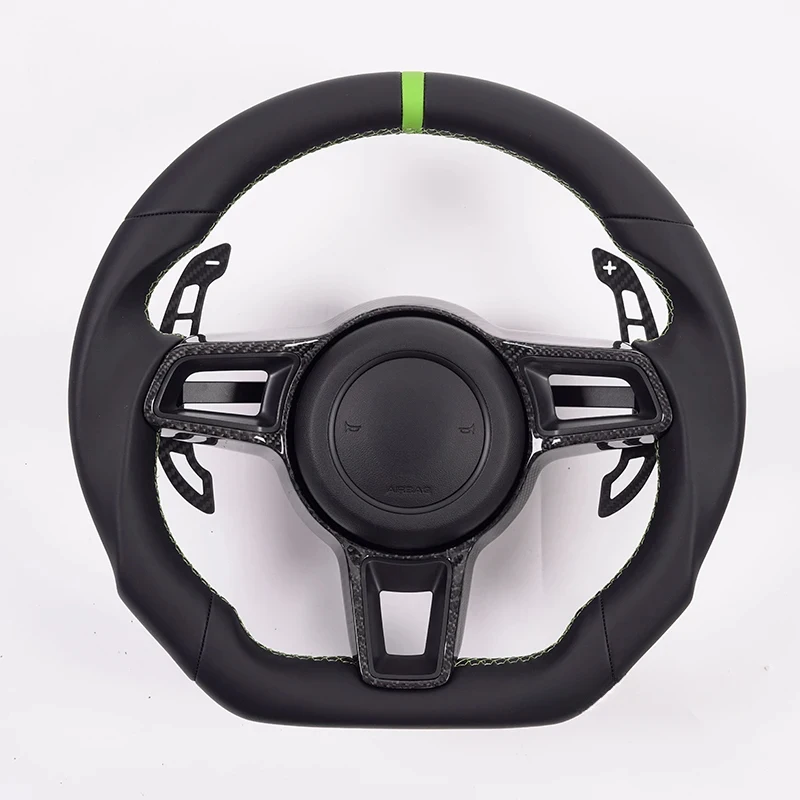 High Quality Custom Full Leather Steering Wheel Personalized Modification For Car