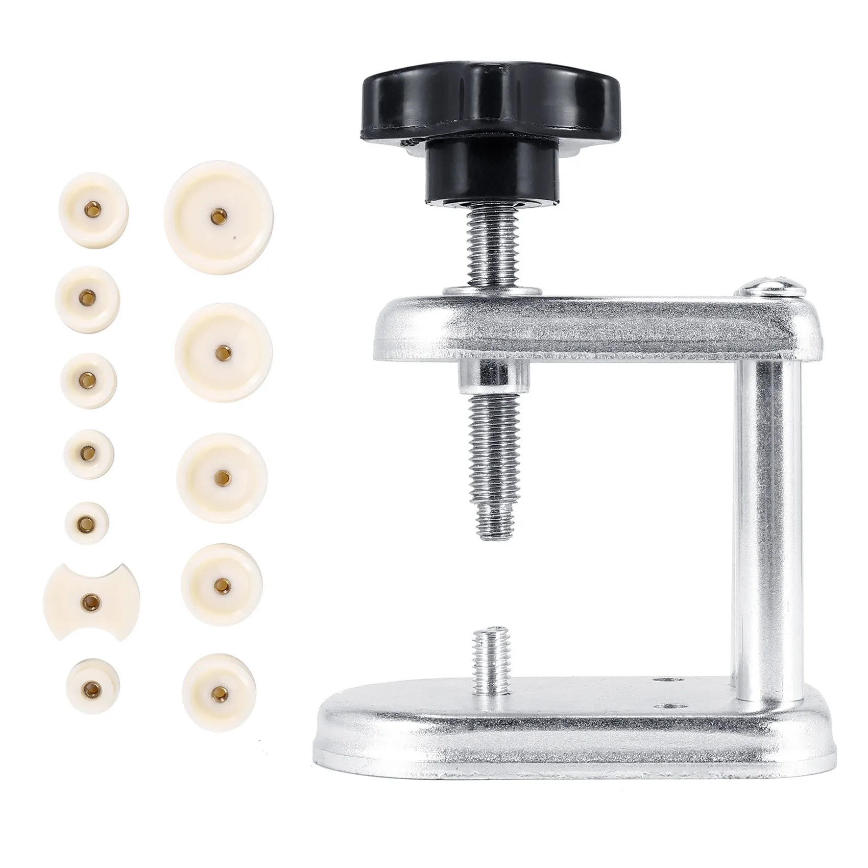 Watch Repair Tool 13-Piece Watch Case Dies Watch Crystal Front Back Case Cover Screw Presser Close Watchmakers Repair Kit