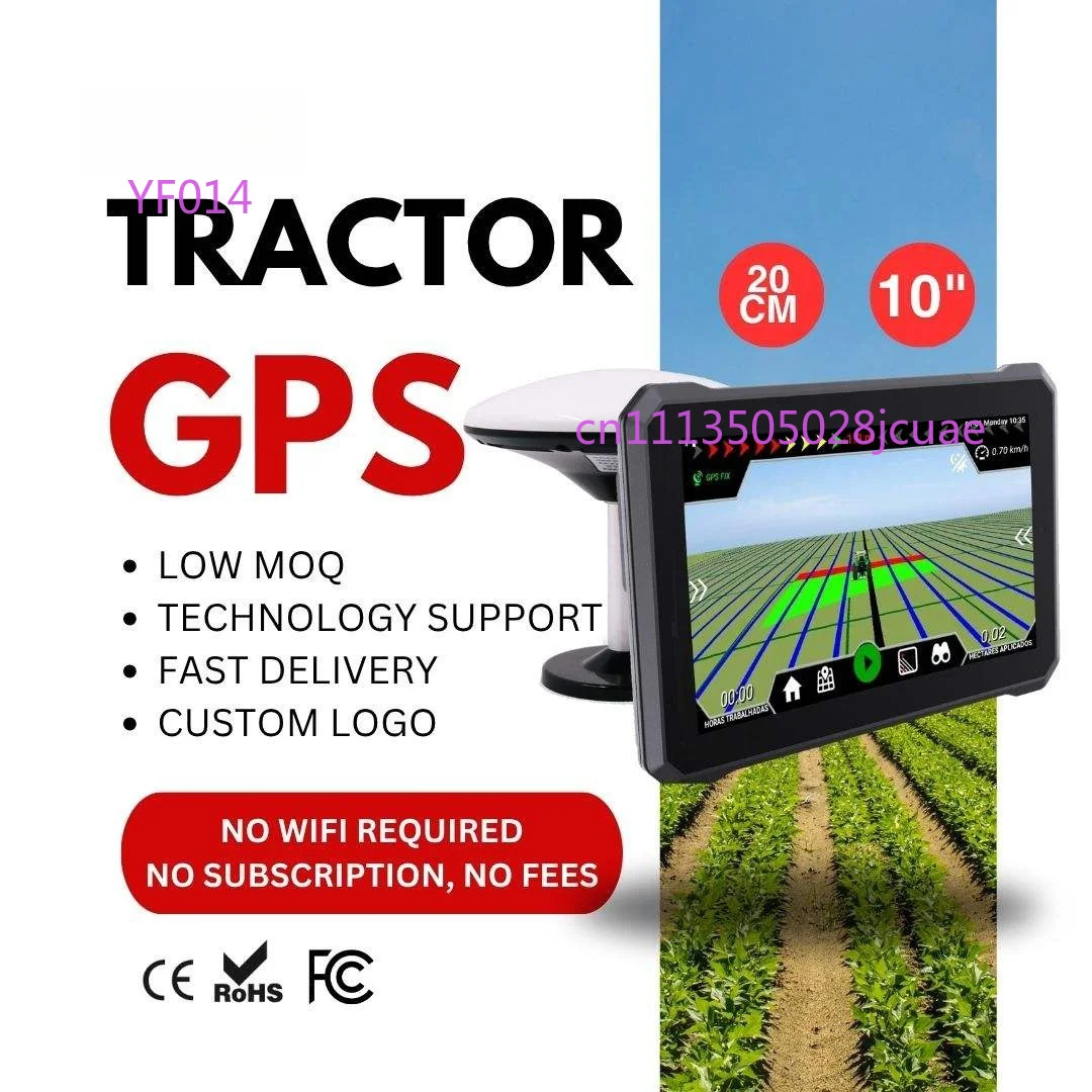 10 Inch IPS Waterproof Rugged GPS Agricultural Navigator Harvester Automatic Driving GNSS Farmland Special Navigation Device