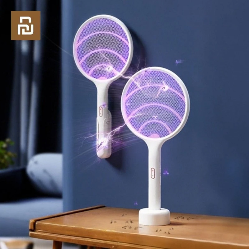 Электрическая мухобойка Youpin Qualitell, перезаряжаемая, удобная, портативная, настенная, 2 в 1, уничтожитель насекомых и мух, убийца насекомых