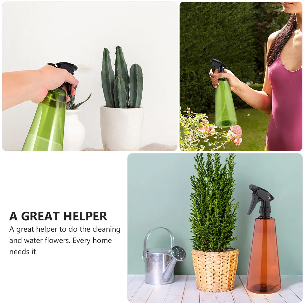 

2 pcs 750ml Spray Spray Gardening Cleaning Watering Pot Sprayer Set Green Brown Lightweight Durable