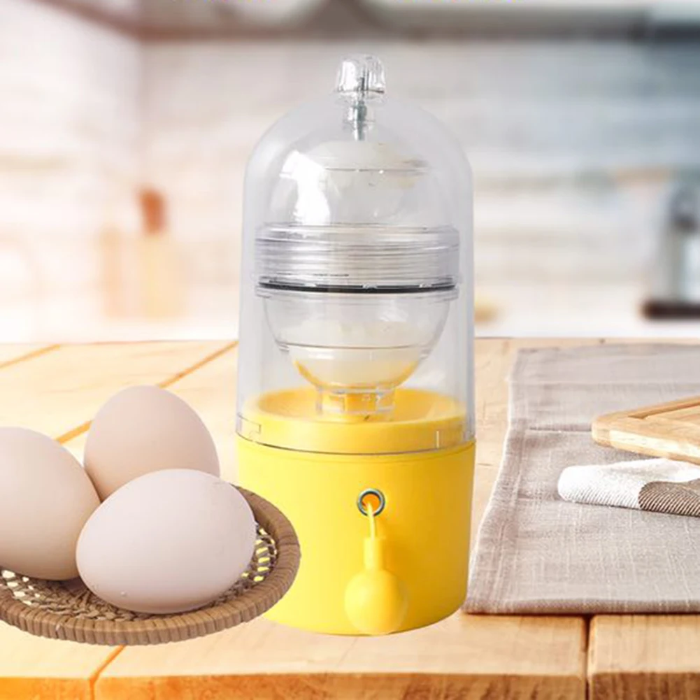 Food Grade Silicone Egg Yolk Separator Yolk & Egg White Mix Manual Tool Egg Scrambler Hand Egg Shaker Mixer Cooking Gadgets