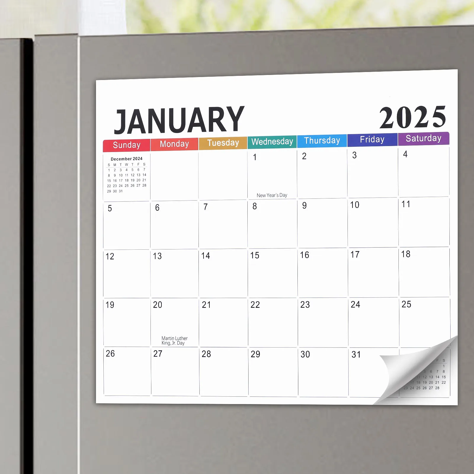 

Aesthetic Fridge Calendar Easy Organizing 2025 Planner Paper Magnetic Monthly