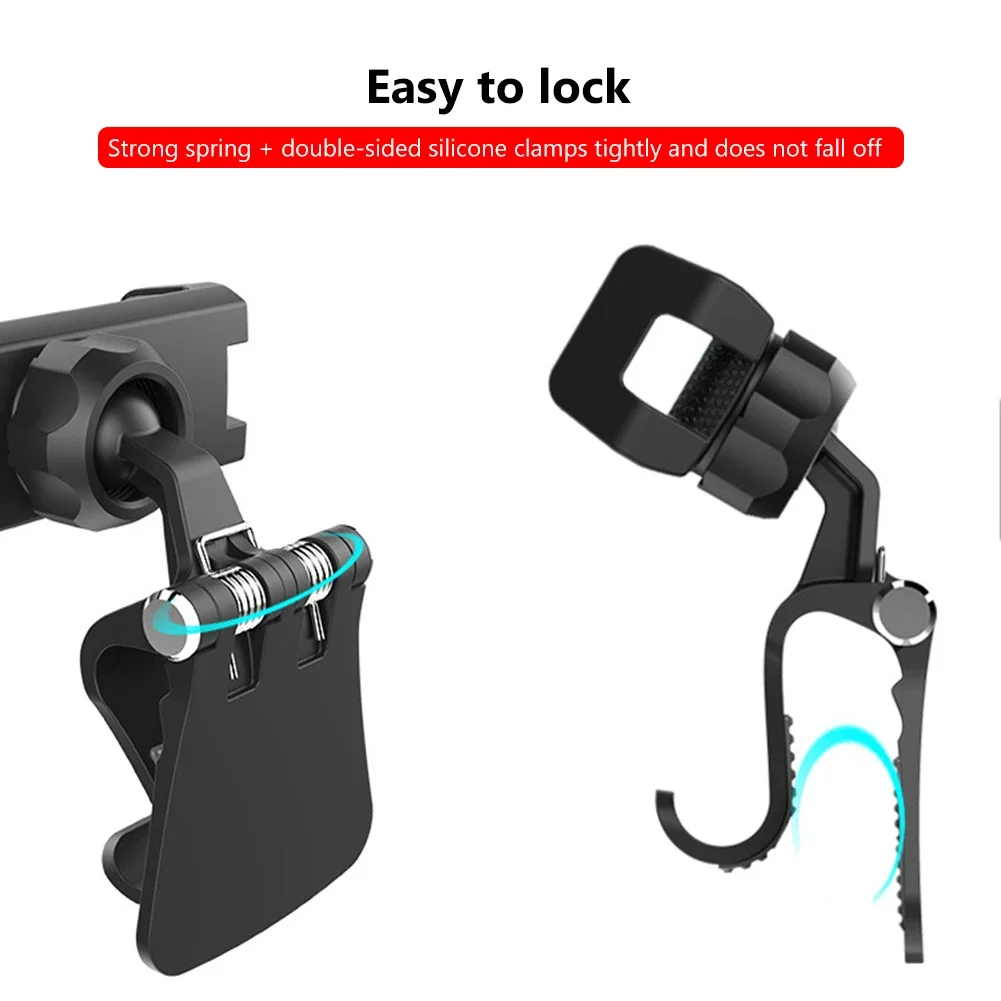 Baby Stroller Mobile Phone Holder Rack Universal 360 Rotatable Pram Cart Clamp Mount Bicycle Phone Holder GPS Support Bracket