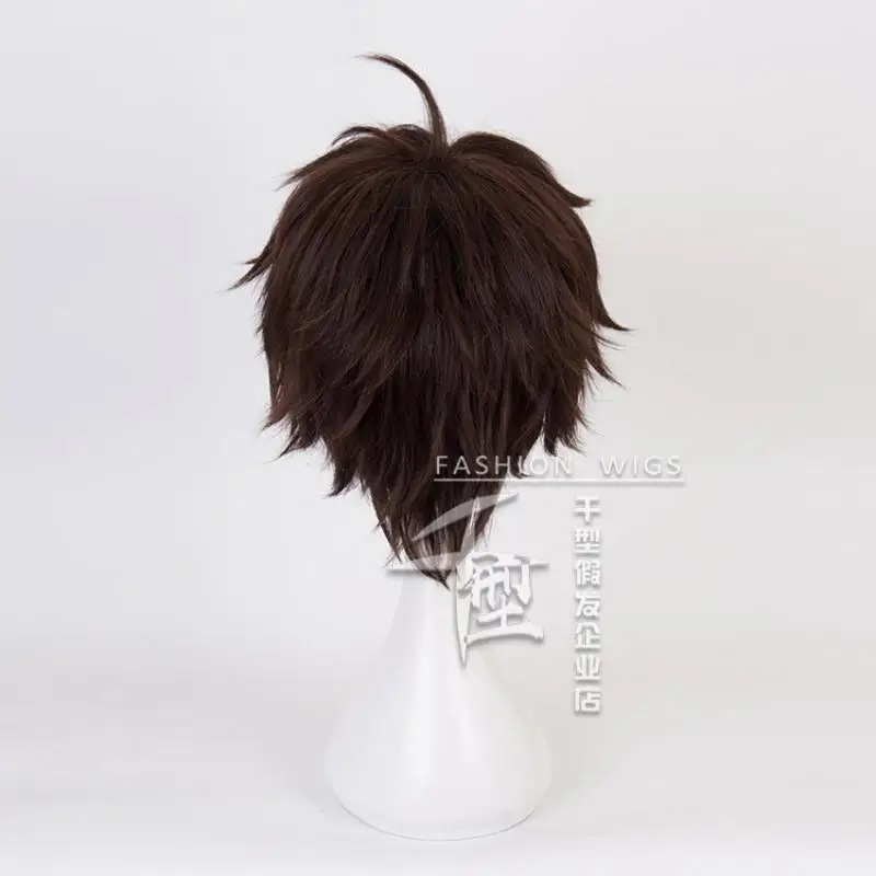 Anime Haikyu!! Oikawa Tooru Cosplay Wig Brownish Chestnut Short Hair Heat Resistant Synthetic Halloween Party Accessories Props