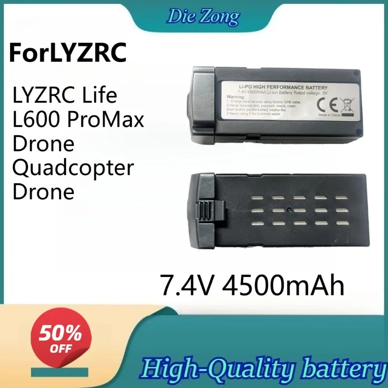 

Free shipping7.4V 4500mAhL600 ProMax Drone 7.4V 4500mAh Battery for LYZRC Life L600 ProMax Drone Quadcopter Drone