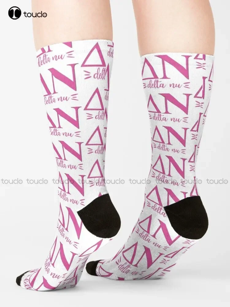 Delta Nu - Legally Blonde Boot Socks For Men Personalized Custom Unisex Adult Teen Youth Street Skateboard Socks Art