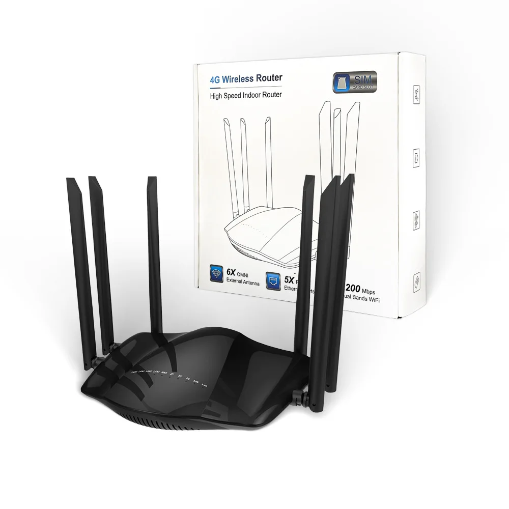 Wow Even & Custom 4G Router 1200M Dual Band WIFI6 Iran Enterprise Office Gigabit R106-AC