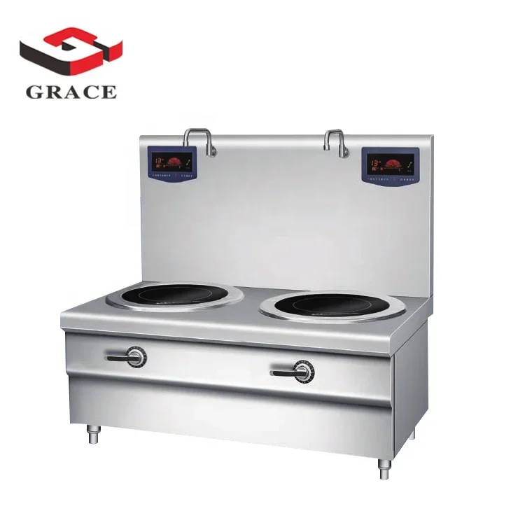 GRACE Commercial Kitchen Equipment Excellent Quality Professional Wok Station 15kw Single Induction Cooker