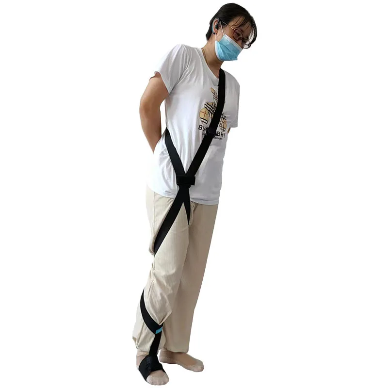 Exercise training elderly people stand and walk walking leg varus assist belt