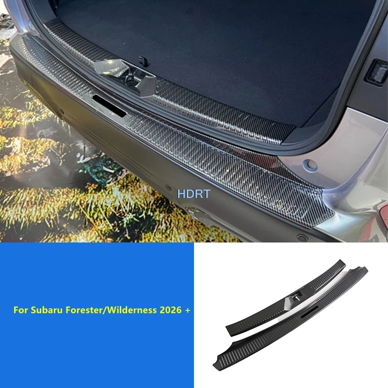 

Для Subaru Forester/Wilderness 2026 + Стайлинг автомобиля, защита багажника, задняя крышка багажника, порог, накладка на порог, педаль приветствия