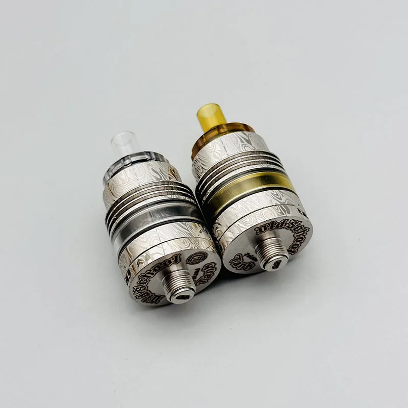 DSX Monarchy OST المدرسة القديمة F-Dama MTL RTA Is Atomizer 316SS 22mm أعلى ملء ملف واحد مع 4 قطع دبابيس الهواء 1.0، 1.2، 1.5، 1.8 مم