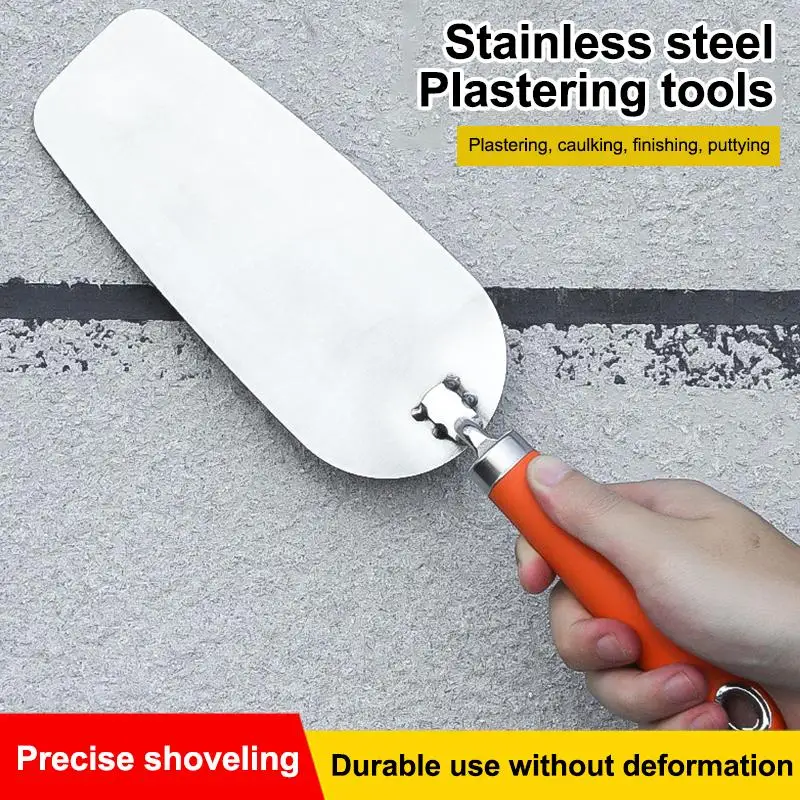 

Масонский шпатель из нержавеющей стали — двухстороннее сверхпрочное лезвие для каменщика, плитки и штукатурки, эргономичная ручка