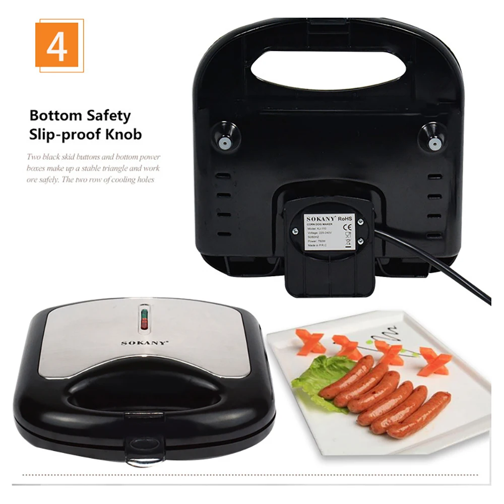 

New 2023 Household Hot Dog Machine Grill Sausage Machine Breakfast