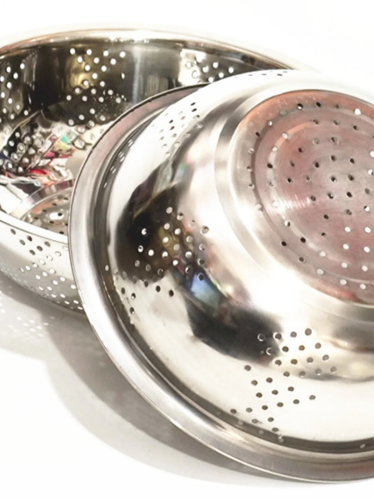 

Круглая раковина из нержавеющей стали для мытья овощей, риса, кухонная чаша для слива воды, для домашнего использования (китайский стиль)