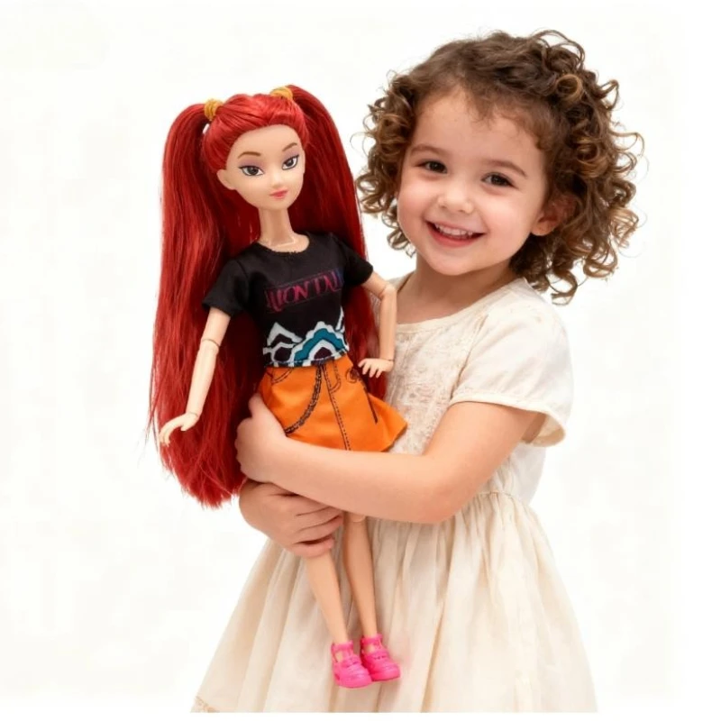 2026anime k-pop Demon Hunters grupo de cazadores de brujas pegamento de alta apariencia muñeca niña corazón muñeca decorativa regalos de vacaciones