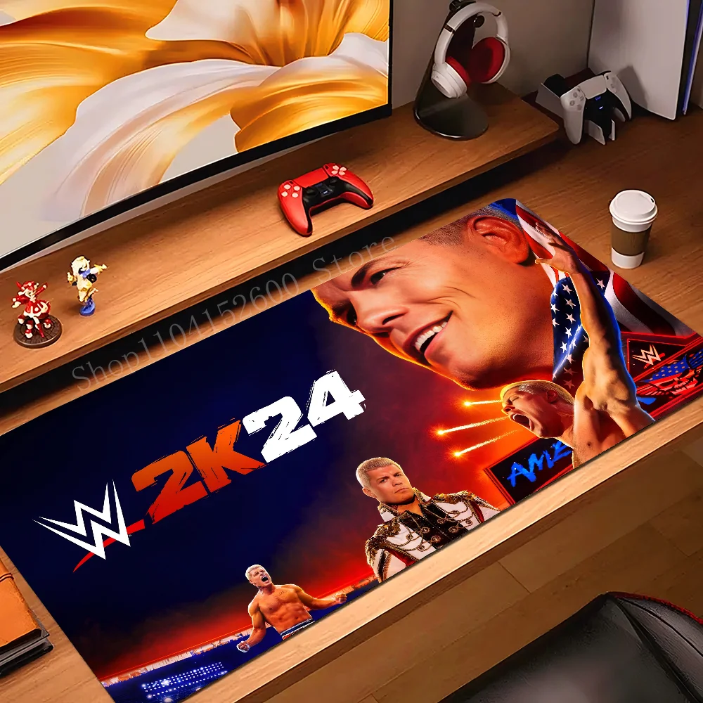 W-wwe Mousepad Mouse Mat Desk Mat With Pad Gaming Accessories Prime Gaming XXL Keyboard Pad