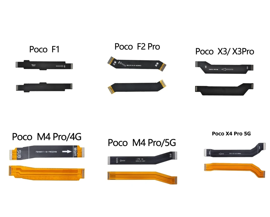 

10Pcs Main Motherboard Connector USB Charge Board Ribbon Flex Cable For Xiaomi Poco F1 F2 F3 X2 X3 X4 M4 Pro NFC C3 4G 5G