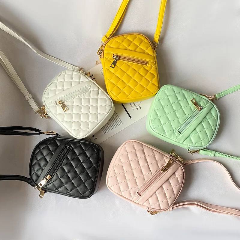 Small Shoulder Bags for Women Handbag PU Waterproof Fashion Bag Solid Zipper Handbag Crossbody Casual Rectangle Female Pocket