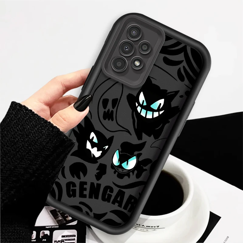 G-Gengars P-Pokemones Anime For Samsung A73 A71 A54 A53 A52 A51 A33 A32 A21S A14 A13 A12 A03 A04 A05 5G Eye Ladder Back