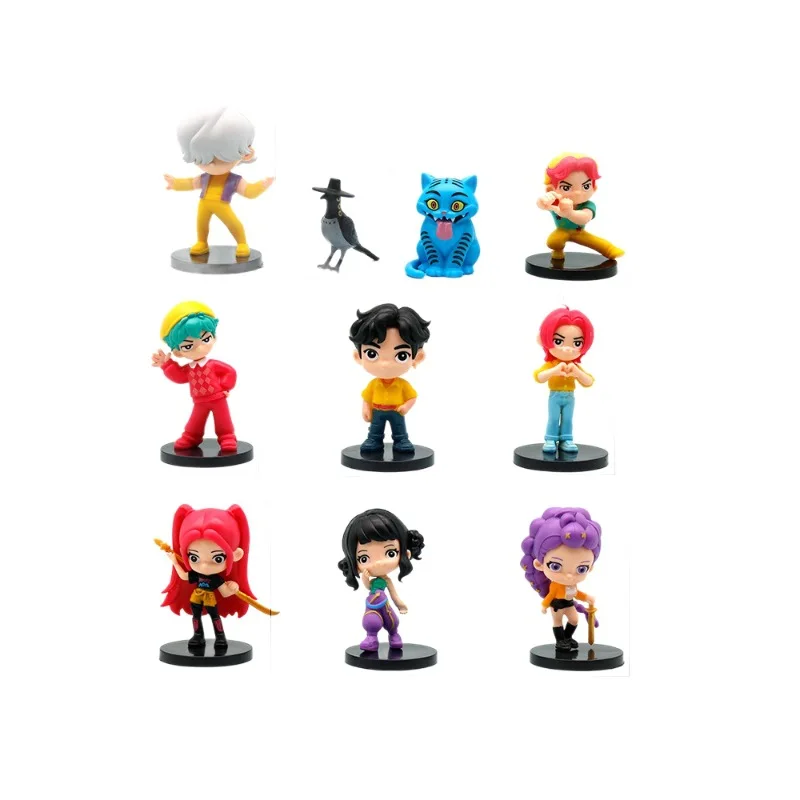 2025 Hot Anime K-Pop Devil Hunter Doll Vinyl Toy Rumi Mira Zoi Character Vinyl Mask Blind Box Ornament Toy Birthday Gifts