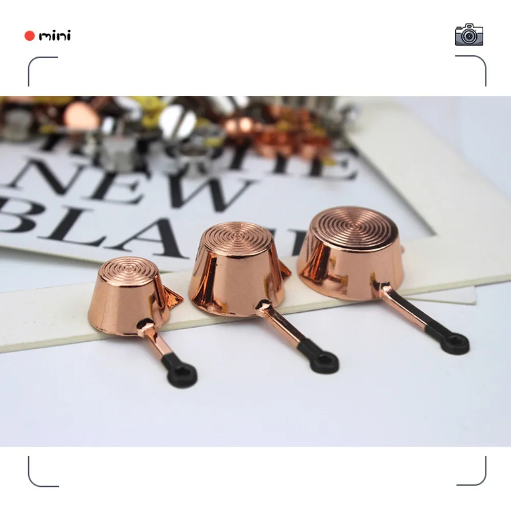 1/12スケールミニキッチン用品セット、1/12スケール調理器具ドールキッチンセット、ミニ合金製ミニキッチン調理キット、ミニプレイハウス