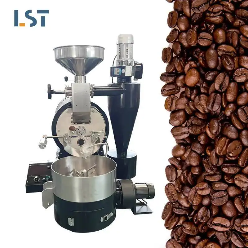 Torréfacteur électrique fabriqué en chine, 1Kg, 2kg, 5kg, séchage et torréfacteur de café Commercial à bon prix